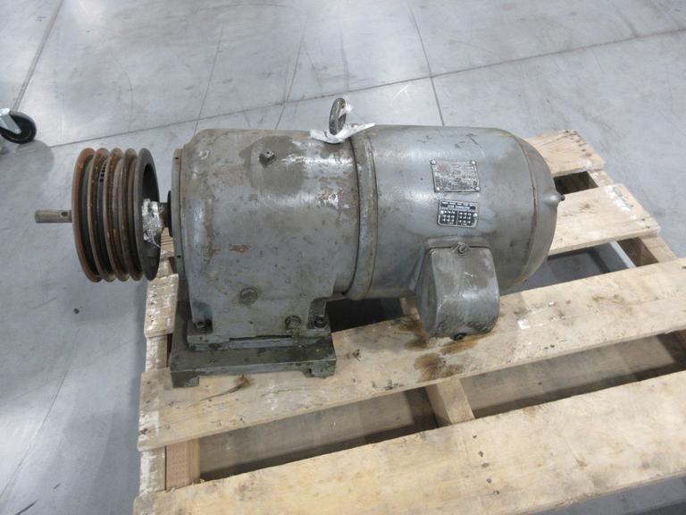 Lima 5HP Electric Motor with 4 Speed Gearbox and 4 Place 7" Diameter Pulley