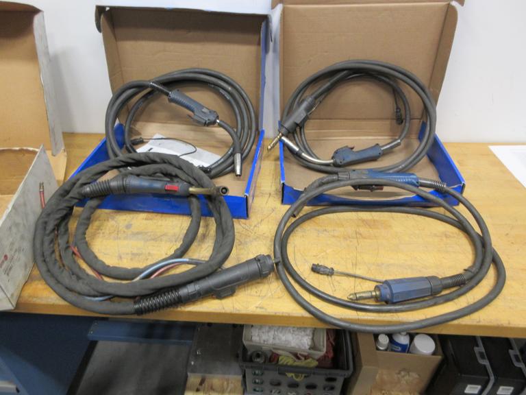 Miller and Abicor Binzel MIG Welding Guns with Connector Cables