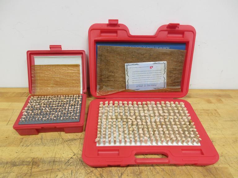 Changda .061 - .250" & .251 - .500" Minus Pin Gage Sets, ***New In Plastic Divider Cases***