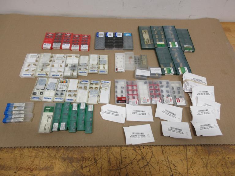 Carbide Turning Inserts, Assorted Brands and Types, Iscar, Tungaloy, Seco, Widia, Tool Flo and Others *** All New In Packages ***