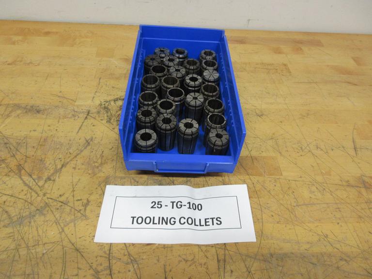 TG100 Single Angle Collets (25pcs), Assorted Diameters