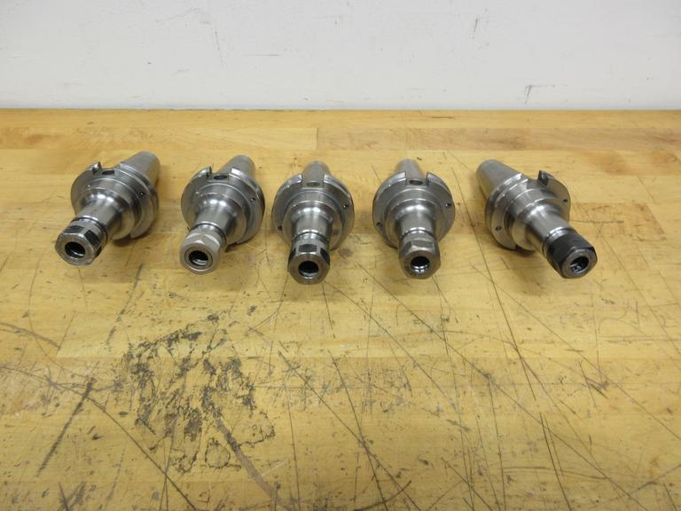 Accupro (5) CAT40 ER16 Collet Type Tool Holders 3.5" Gage Length