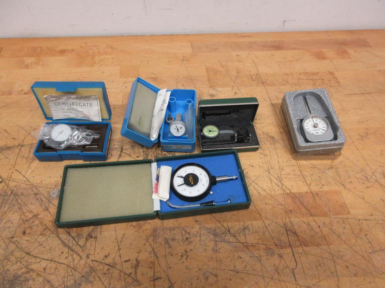 Federal, Compaq, Links Dial Indicators, Scherr Tumico Travel Indicator with Flex Attachment, Carpo Grammes Gage