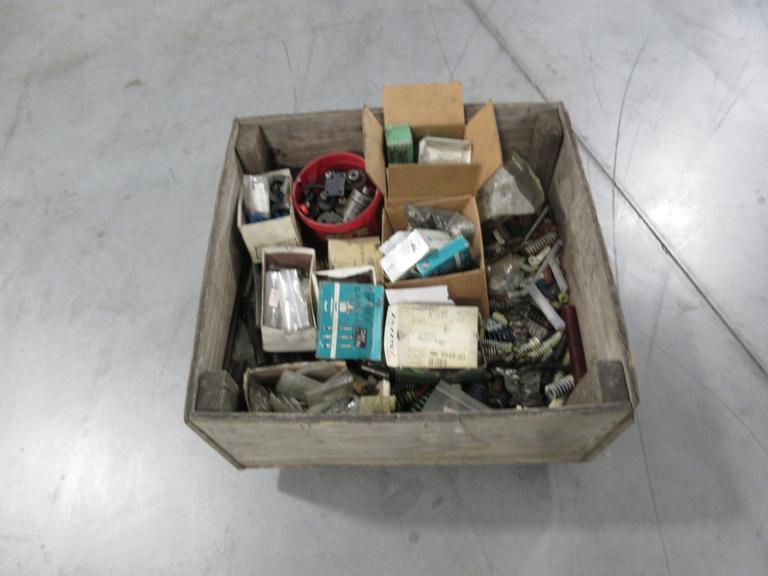 Mold and Die Assorted Springs, Punches, Pins and Other Hardware, Small Crate Full