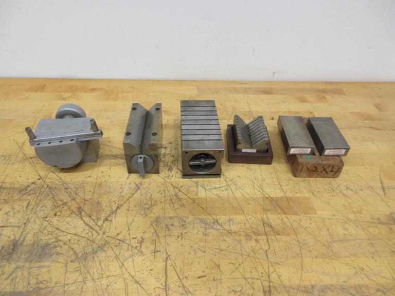 Ralmike's 155-3 Adjustable Angle Dual Wheel Dresser, with Assorted Magnetic Grinding Holders ** See Description **