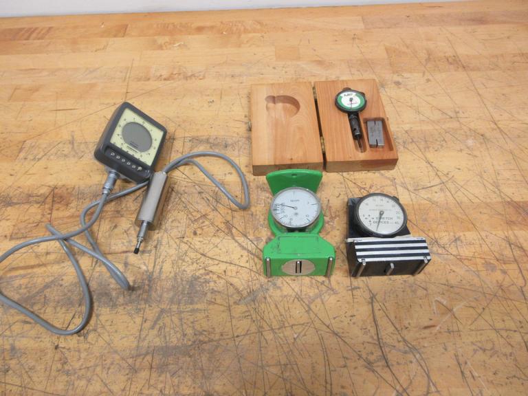 Federal Maxum .001mm Digital Travel Indicator with Probe, Assorted Dial Tension Gages
