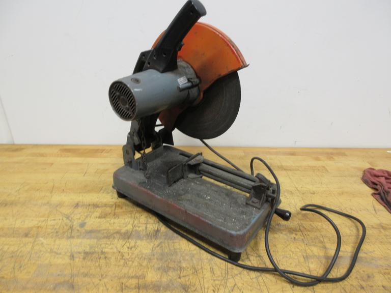 14" Abrasive Chop Saw with Quick Adjust 45 Degree Swivel Vise
