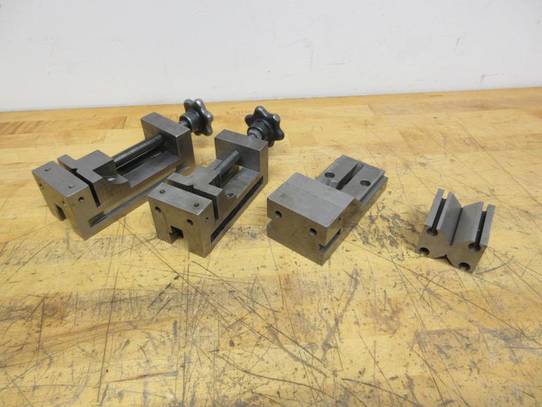 Tool Makers Precision Vises 3", 2.5", 2625" Widths, and 2.75" x 2.5" x 1.75" Vee Block