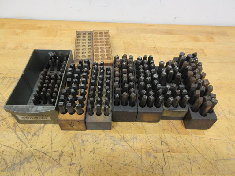 Metal Number and Letter Stamps, Assorted Sizes 1/8", 1/4", 3/8", 7/16"