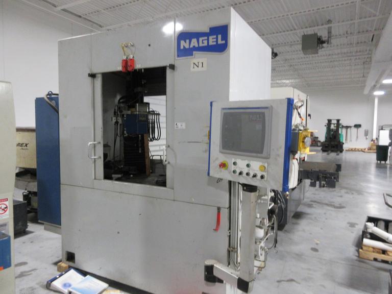 Nagel ECO 40-2 Automatic Vertical CNC Honing Machine, Twin Spindle, (New In 2012), Allen Bradley Panel View Plus 1500 Control.
