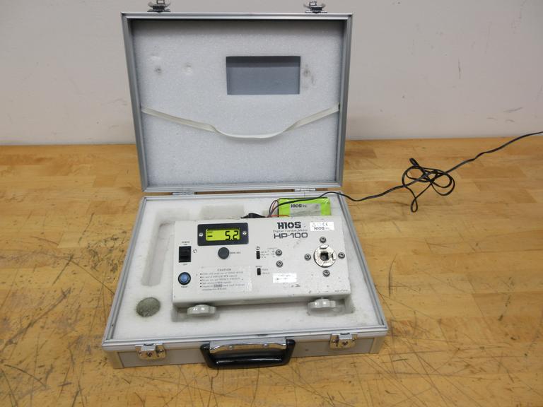 Hios Inc | HP-100 Digital Torque Meter with Adapter Cord and Battery in Carry Case