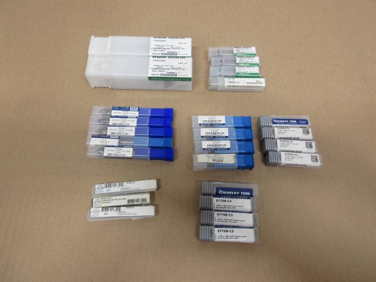 Solid Carbide End Mills, Spotting Drills, Corner Rounding, Widia, GWO, Harvey Tool, MA Ford