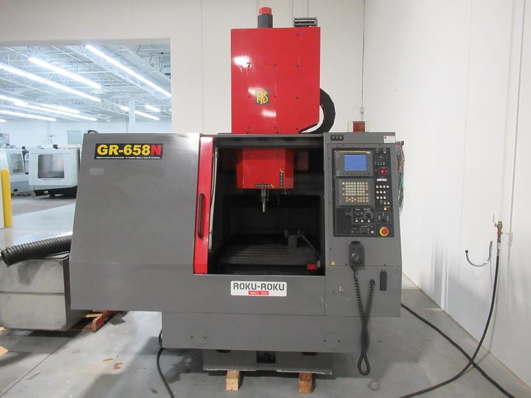 Roku-Roku GR-658N CNC Graphite Machining Center, Fanuc 16i-M, 32K RPM, HSK Taper, Dust Collector