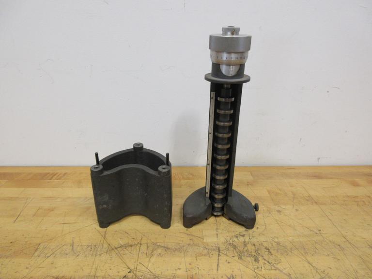 Pla-Chek 12" Cadillac Height Gage Model D10074 with 6" Riser Block