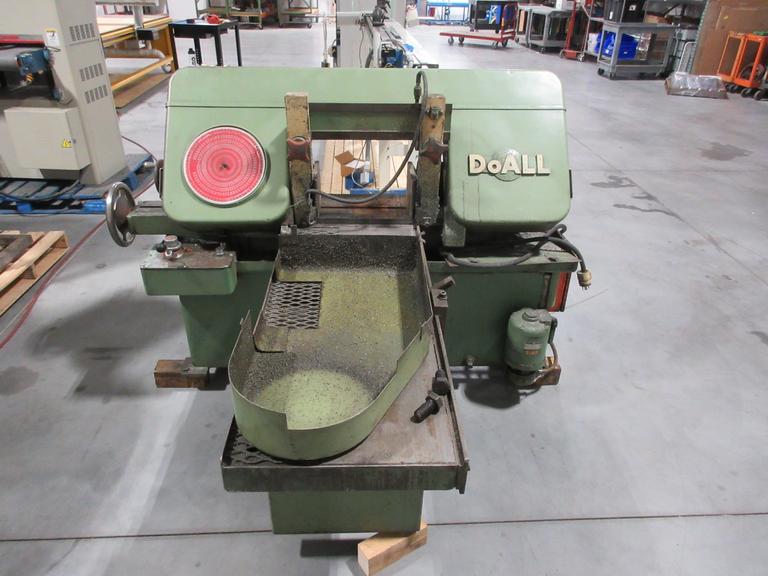 DoAll 14" Width Horizontal Band Saw, Hydraulic Lift and Variable Feed Cut