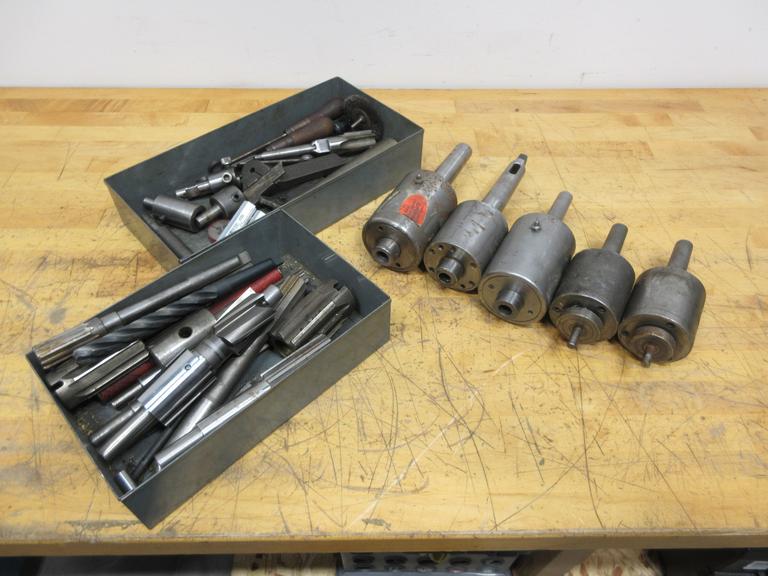 Live Centers with #3 & #4 Morse Tapers, Assorted Lathe Tool Holders and Cutting Tools