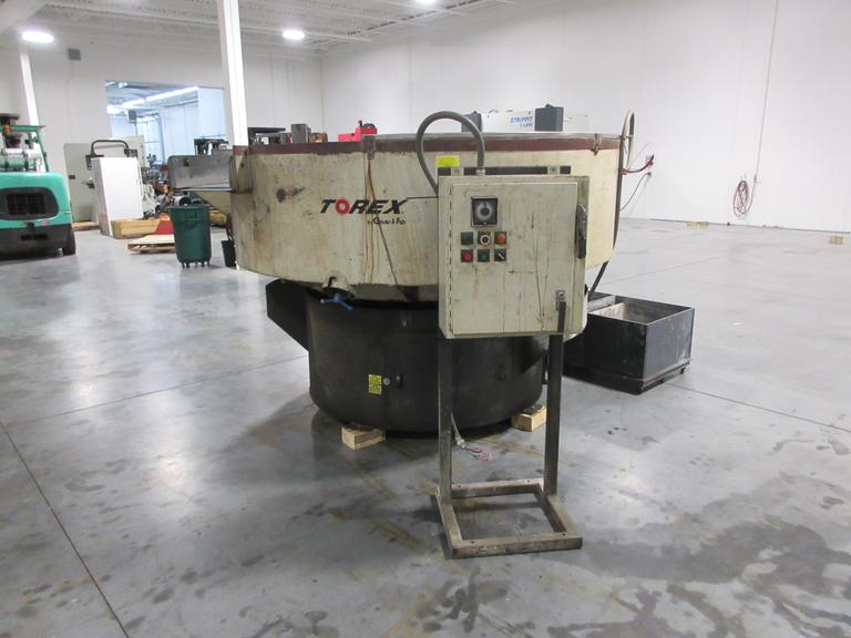 Torex T9060 Vibratory Finshing Machine with Free Standing Control Panel and Water Separation Tank  ** New Parts Installed 2025 **