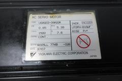 Used Haas Servo Axis Motor Sigma 1- 09 (Long) Part #93-62-0013 (Yaskawa Model USAGED-09A22K), With Coupling