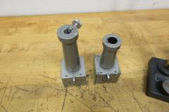 Van Keuren 16" Indicator Stands (2 pcs) with (2) Gertner Magnetic Base Stands with 1/2" & 3/4" Shank Holders