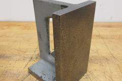 J.C. Busch Co. 8" x 5" x 4.5" Scraped Precision Angle Plate with Wood Case