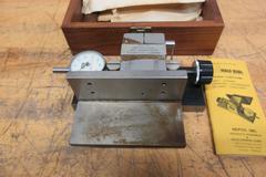 Repco Inc, Angle Dial Adjustable Sine Bar with Lufkin .001" Dial Travel Indicator and Instruction Booklet