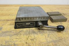 Walker Ceramax Permanent Magnetic Chuck 6" x 6.5", with (2) 4" x 2" x 1" Mag Blocks
