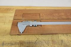 Scherr Tumico 36" Verneer Caliper in Wood Case, 1/1000" on Front, 1/50th mm on Barck Side