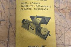 Repco Inc, Angle Dial Adjustable Sine Bar with Lufkin .001" Dial Travel Indicator and Instruction Booklet