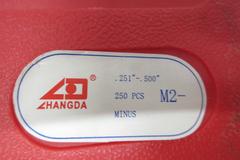 Changda .061 - .250" & .251 - .500" Minus Pin Gage Sets, ***New In Plastic Divider Cases***