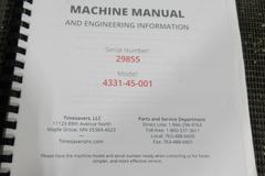 Time Savers 4300 Series Triple Head 52" Wide Belt Conveyor Feed Sanding Machine, Model 4331-45-001