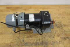 DAYTON AC Gearmotor Model 6Z400: Parallel, Single Output Shaft, Split-Phase, TEFC, 8.5 RPM, 974 in-lb Max Torque with Dayton 4Z447A Magnetic Disc Brake