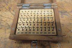 Pin Gage Sets, (1) .011 - .061" Plus, (1) Marena .061 - .250 Plus (Incomplete), Assorted Go/No-Go Pins in Metal Case