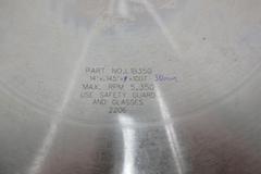 FS Tool Carbide Tipped Cut-Off Saw Non-Ferrous Blades (2) 14" x 30mm x 100T **One New, One Slight Use**, (1) 350mm x 32mm x 108T **New**