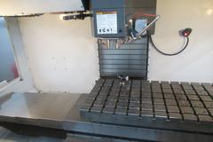 Haas VM-3 5-Axis CNC Vertical Machining Center, Haas TR-210 Trunnion, 40 Station Tool Changer, Probing, 300 PSI TSC, Chip Auger
