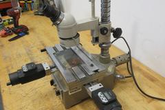 Nikon Measurescope Microscope with 10x Objective Lens, Ring and Stage Light, (2) Mitutoyo 164-162 Digital Micrometers 0-2" Range .00005" Resolution