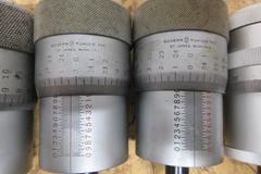 Precision Micrometer Heads (7pcs), 0-1" and 0-50mm Ranges, Starrett, Mitutoyo, Scherr Tumico and Other