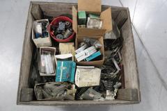 Mold and Die Assorted Springs, Punches, Pins and Other Hardware, Small Crate Full