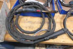 Miller and Abicor Binzel MIG Welding Guns with Connector Cables