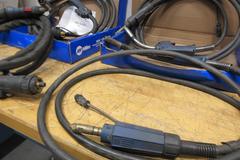Miller and Abicor Binzel MIG Welding Guns with Connector Cables