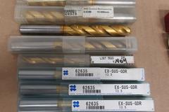 Carbide and HSS End Mills, Drills, Assorted Brands and Sizes.  OSG Guhring, Melin Widia and More