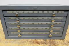 Huot 5-Drawer Metric Drill Index 1MM-6.9MM, No Contents