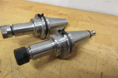 CAT40 ER16 Collet Type Tool Holders (6pcs), (2) Accutek 4" Gage Length Balanced to 15000 RPM, (3) GS (Sowa) 3.5" Gage Lenght, (1) Accutek 4" Gage Balanced 25000 RPM