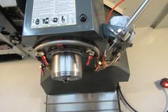 Haas VM-3 5-Axis CNC Vertical Machining Center, Haas TR-210 Trunnion, 40 Station Tool Changer, Probing, 300 PSI TSC, Chip Auger