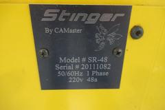 CAMaster Stinger X3 SR-48 CNC Router, 4 Zone Hurricane Vacuum Table System, Main Spindle and 2 Sub Spindles