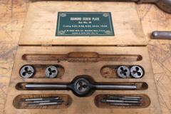 Tap and Die Sets with Assorted Handles in Cases