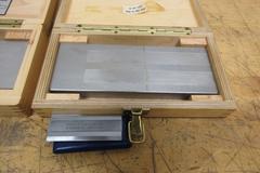 Precision Gage & Tool (2 pcs) Fineness of Grind Gauge with Scrapers, For Checking Particles in Grinding Coolant