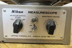 Nikon Measurescope Microscope with 15x Objective Lens, Stage Light, (1) Mitutoyo 164-162 Digital Micrometers 0-2" Range .00005" Resolution