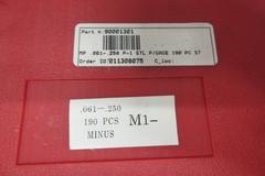 Changda .061 - .250" & .251 - .500" Minus Pin Gage Sets, ***New In Plastic Divider Cases***