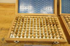 Changda .501" - .625" and .626" - .750" Minus Pin Gage Sets in Wooden Cases, ***All New Pins Still Wrapped***