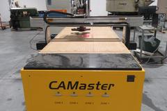 CAMaster Stinger X3 SR-48 CNC Router, 4 Zone Hurricane Vacuum Table System, Main Spindle and 2 Sub Spindles